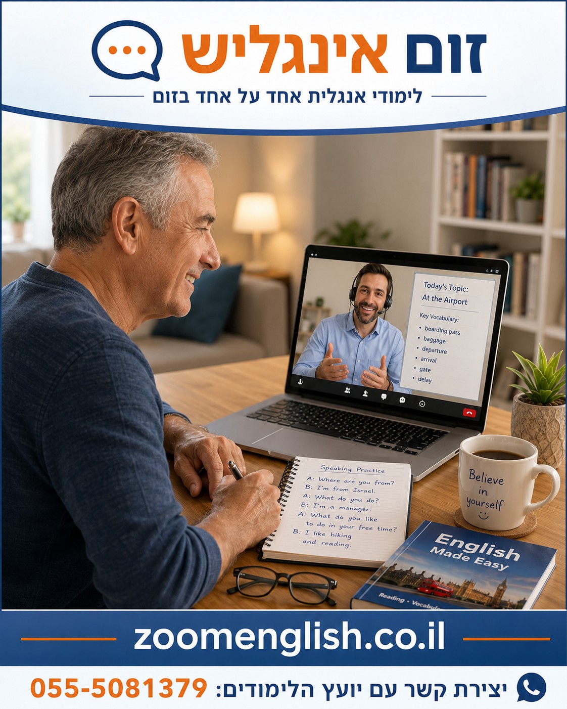 50 מילים באנגלית שישראלים מבטאים לא נכון – מדריך הגייה מעשי